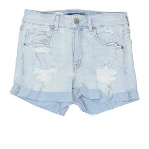 Aeropostale Distressed Light Blue Denim Shorts